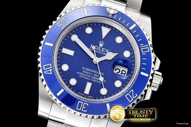 0406 HighQuality ROLSUB0257 – Submariner 116619LN SS SS Blue JF Asia 1031